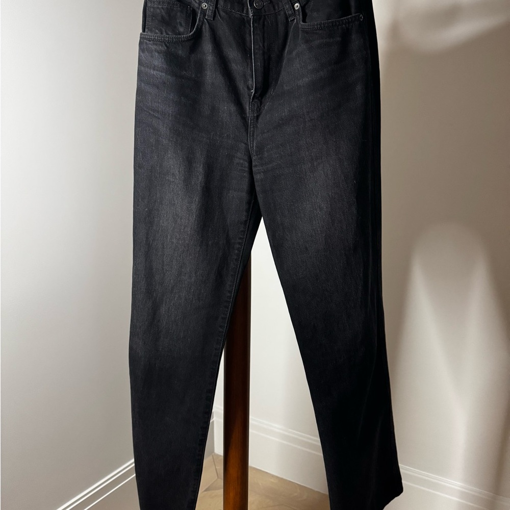 Reformation Women's High Rise Black Jeans